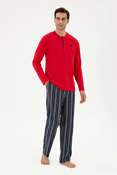 U.S. Polo Assn. Men's Red Pajama Set 50301728 -Vr030