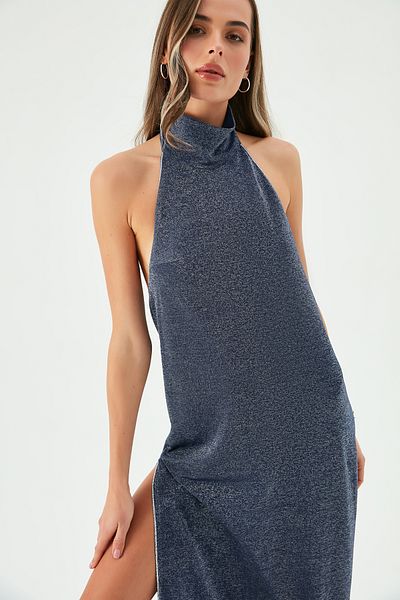 Sandshaped STEREA TURTLENECK MAXI DRESS SEA SPARKLE