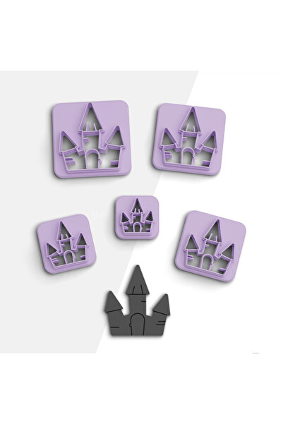 brocutters قالب قطع طين بوليمر كاسل، قالب حلق، قالب كوكي، قالب سيراميك، 5 مقا...