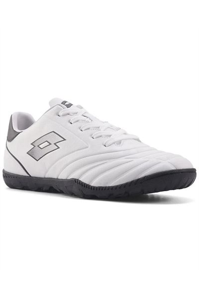 Lotto Defender Tf 4Fx Men's White-Black Astroturf Football Shoes