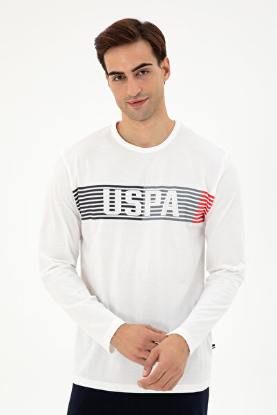 U.S. Polo Assn. Men's Ecru Pajama Set 50301720 -Vr019