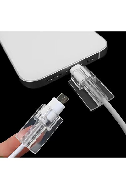 Go Aksesuar Yeni Nesil Type-C (Apple - Huawei - Samsung - Xiaomi) Uyumlu Yumuşak Silikon Kablo Koruyucu