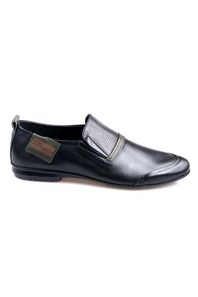 Kids Club Shoes James Franco 812 - Мъжки черни балерини от естествена кожа