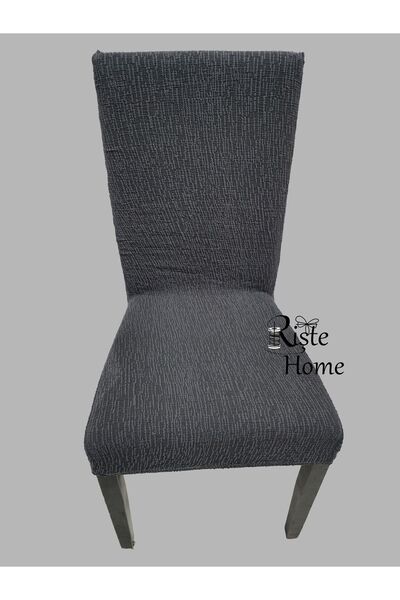 Rişte Home Jakarli  Ağaç Desen Yüksek Kaliteli Esnek Lastikli Sandalye Kılıfı 1 Adet