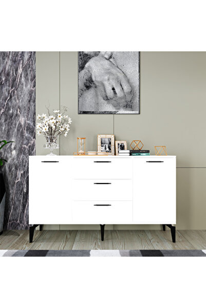 Kalender Dekor Almata Çok Amaçlı Dolap, Modern Konsol, Mutfak Dolabı, Şifonye...