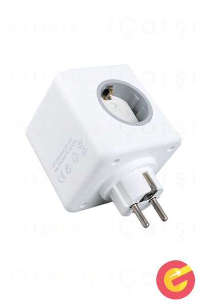 GüncelÇarşı Termal Akım ve Çocuk Korumalı 3 lü Duvar Küp Priz 2xUSB, 1xTYPE-C Isıya Dayanıklı Topraklı Üçlü Priz