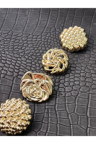 ODDA TASARIM ATÖLYESİ Z.A.R.A Combin 1St Quality Gold Color Button Set