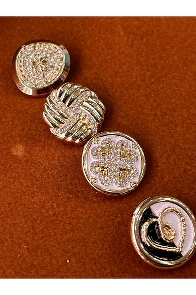 ODDA TASARIM ATÖLYESİ Z.A.R.A Combination Crystal Rhinestone Button Set