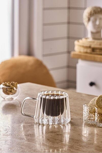 Perotti Stripe Short 200ml Çift Cidarlı Kupa