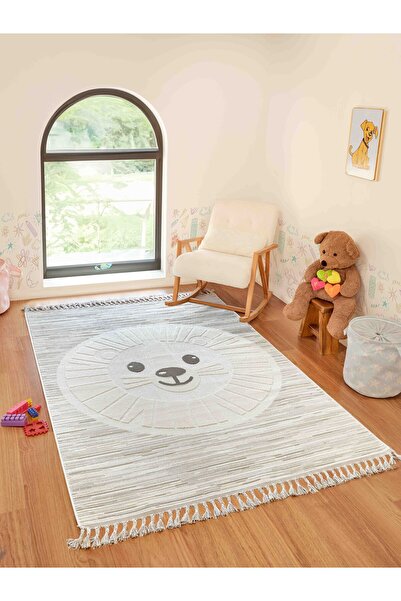 Konfor Halı Bercario Kids 9274 Aslanlı Hayvan Figürlü Dokuma Çocuk Odası Yumu...
