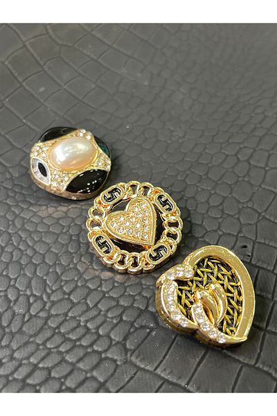 ODDA TASARIM ATÖLYESİ Luxury Design 3-Piece Combin Button Set