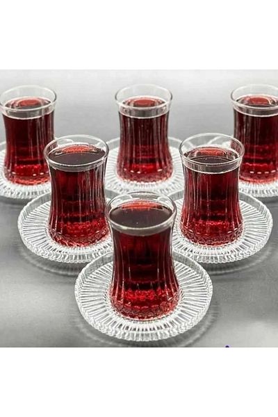 Paşabahçe 24 Piece Elysia Imported Tea Set