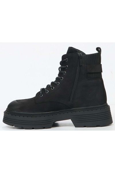 Kids Club Shoes Carmen Hammer Jack 102-23860-Z - Γυναικείες μπότες από γνήσιο δέρμα μαύρες μπότες