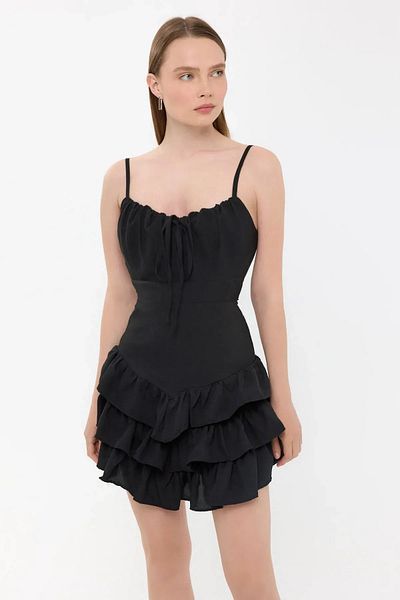 Hiccup Lace Sweetheart Neck Mini Dress