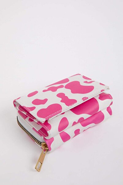 DeFacto Women's Printed Faux Leather Wallet X0593Azns