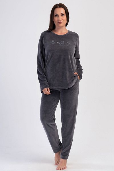 ELİS Long Sleeve Velvet Oversize Pajama Set