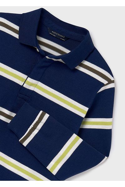 MAYORAL Tricou cu dungi pentru băiat, albastru bleumarin - 7102
