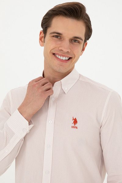 U.S. Polo Assn. Long Sleeve Men's Shirt Powder -50284894-VR042