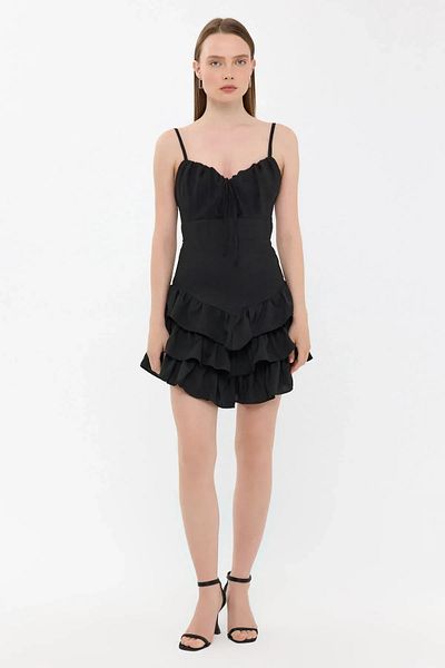 Hiccup Lace Sweetheart Neck Mini Dress