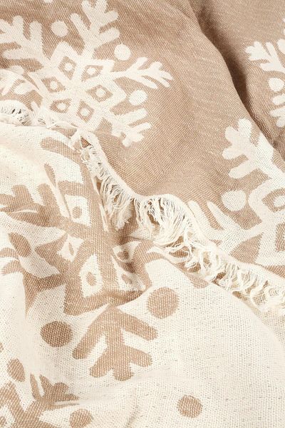 Befera Design Μονό Muslin Pique - 100% βαμβακερό κάλυμμα κρεβατιού ζακάρ, κουβέρτα τηλεόρασης 140x200 Snowflake