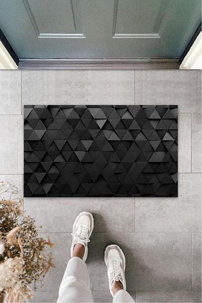 GLOBELUX Black Triangle Digital Printed Mat - K-3139