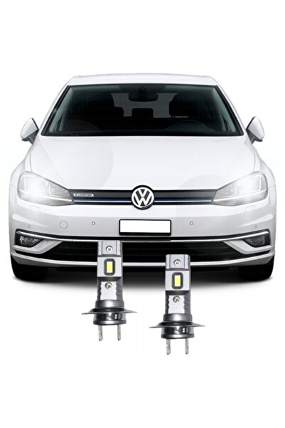 Fardoktoru VW YENİ GOLF 7,5 LED XENON H7 KISA FAR OTO AMPUL SETİ Mini Led 2'l...