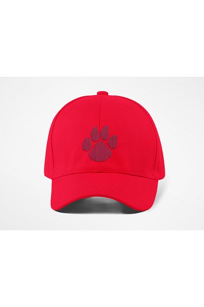 QUATEX Red Sports Unisex Hat with Paw Embroidery a Quality Product