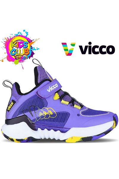 Vicco Pantofi sport ortopedici pentru copii - baschet liliac