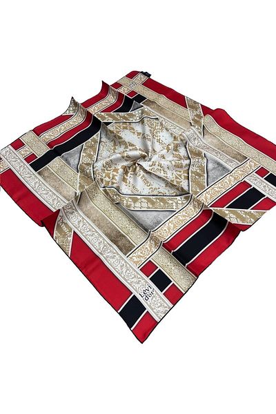 Levidor Κόκκινο μεταξωτό μαντήλι Twill - 3933-02