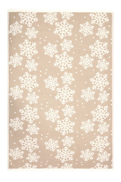 Befera Design single Muslin Pique - 100% Cotton Jacquard Bedspread, Tv Blanket 140x200 snowflake