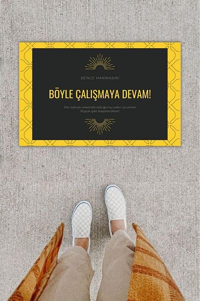 GLOBELUX Yellow-Black Digital Printed Bence Wonder - K-1275