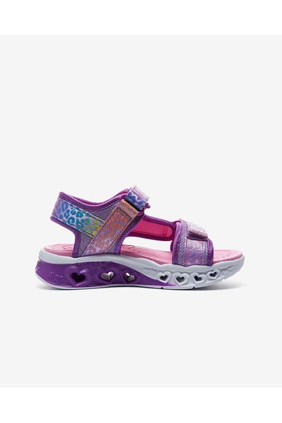 SKECHERS Purple Light Sandals 302967 L Lvmt - Flutter Hearts - Big Girl