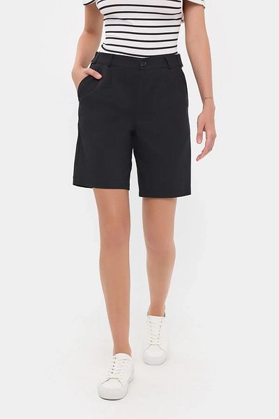Hiccup High Waist Woven Bermuda Shorts