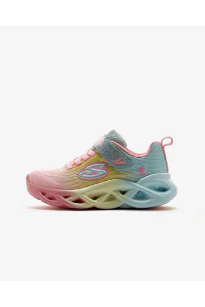 SKECHERS Twisty Brights - Swirled Colo Büyük Kız Çocuk Pembe Işıklı Spor Ayakkabı 303711l Lpmt
