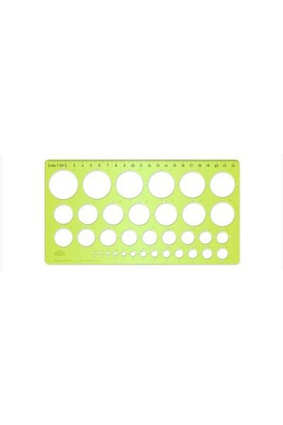 HATAS 02271 Circle Template 1-35mm with Ruler