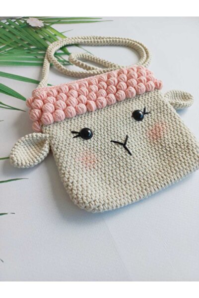 Kadın Girişimciler Atölyesi Geanta Copii Model Kuzucuk Crochet - 100% Algodon...