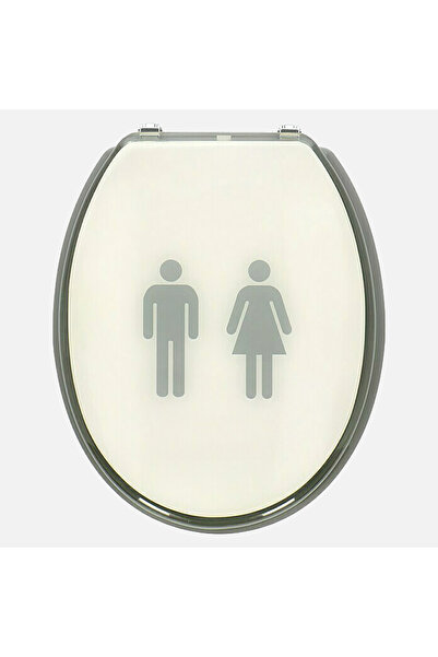 Kufi Polireçine Klozet Kapağı, 36x44 Cm, Kolay Temizlenebilir