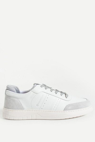 Hammer Jack Kovrov Genuine Leather White Men's Sports Shoes