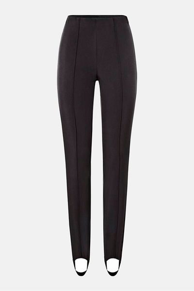 Tchibo Women Tight Fit Solid Soft Shell Ski Pants, Black