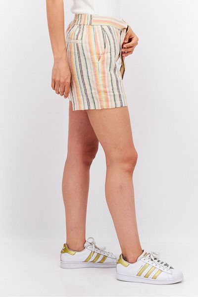 Esprit Women Striped Basic Shorts, Beige