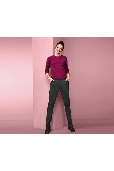 Tchibo Women Plain Jogger Pants, Black