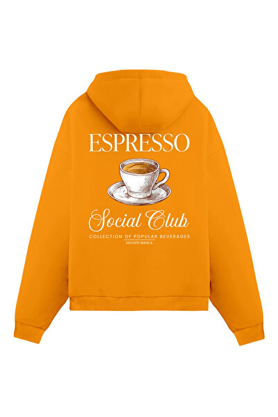 Mounte Bianca Unisex espresso - obična majica sa kapuljačom