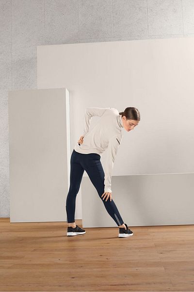 Tchibo Women Sportswear Fit Thermal Running Tights, Dark Blue