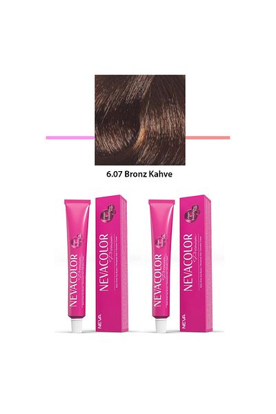 VB QUALITY Set of 2 Premium 6.07 Bronze Brown - Permanent Cream Hair Dye 2 X 50 G Tubes