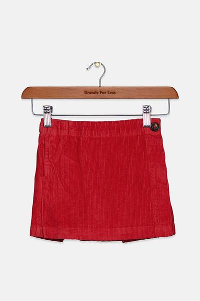 Tchibo Toddlers Girl Corduroy Skort, Maroon