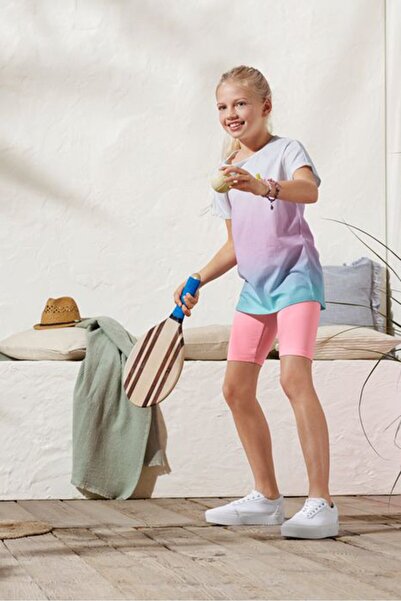 Tchibo Toddlers Girl 2 Pieces Plain Cycling Shorts, Pink