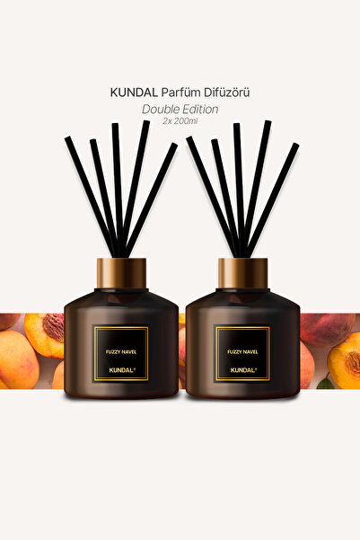 Kundal Parfüm Difüzörü Temel Seri KUNDAL Perfume Diffuser 200ml 2 Adet (Fuzzy...