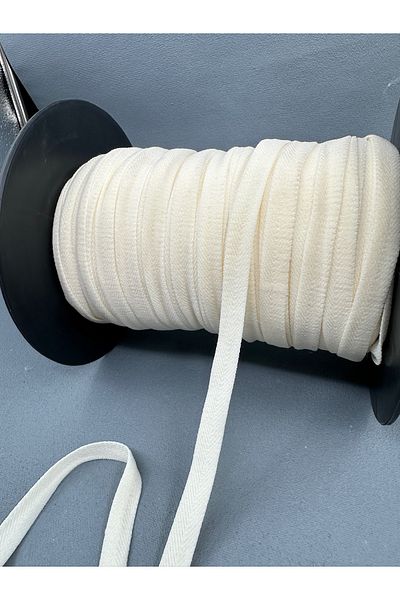 paşateks since 1995 şekil 5 Meters Ecru Woven Mus Rubber - 1 cm