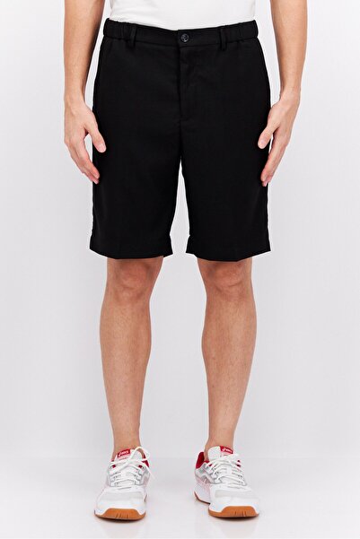 Sorbino شورت تشينو سادة برباط للرجال، أسود