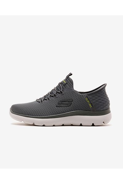 SKECHERS Šedé pánské tenisky Summits Slip-ins - 232457 Char